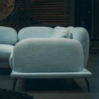 Угловой диван Tavola с пуфом