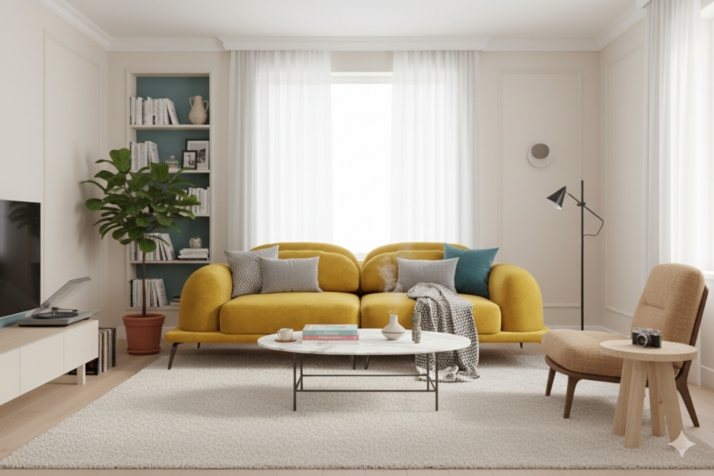 Как выбрать цвет дивана под интерьер