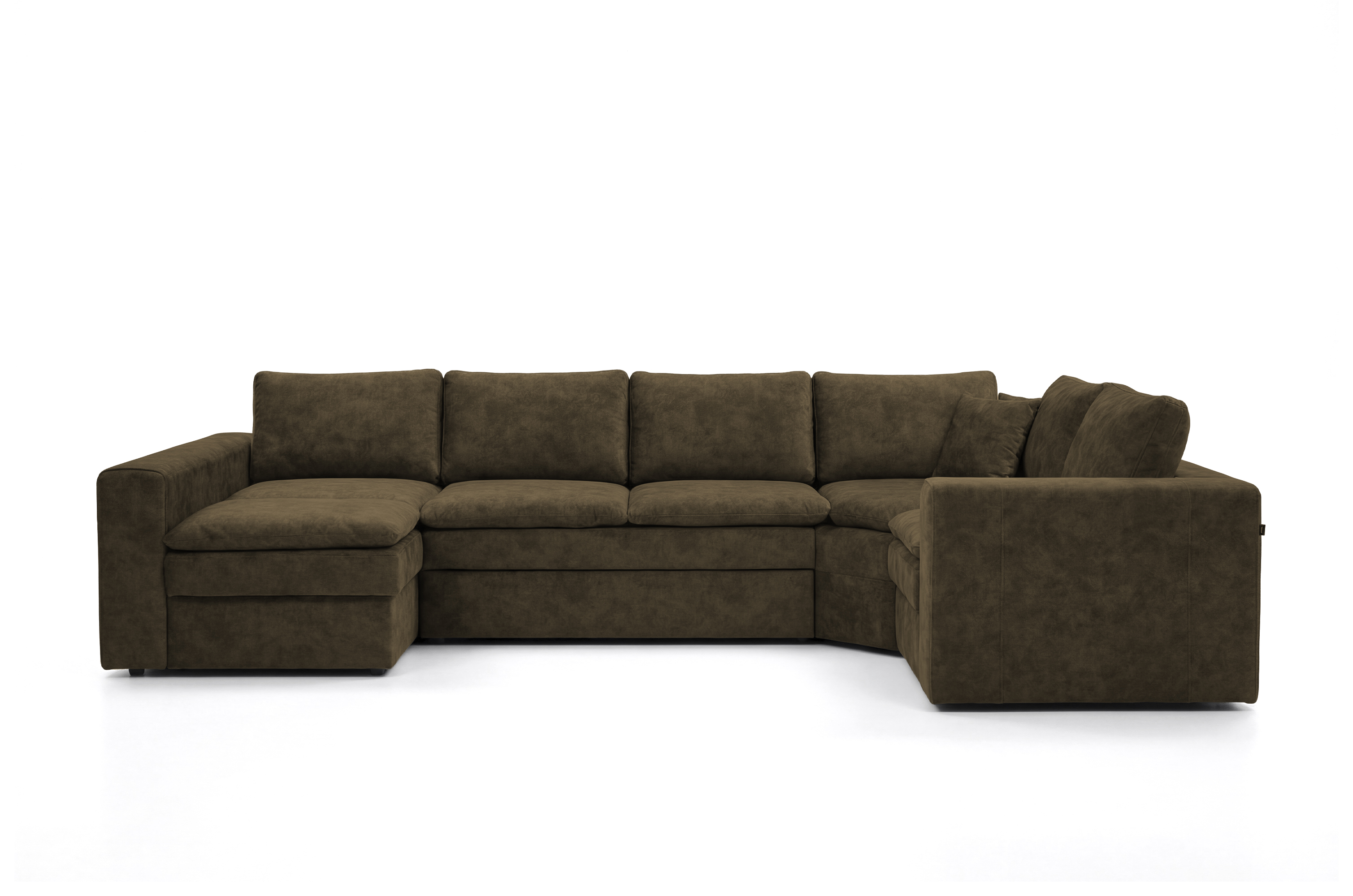 П-образный диван Чикаго (3830х2320х1700) River 05 Anthracite