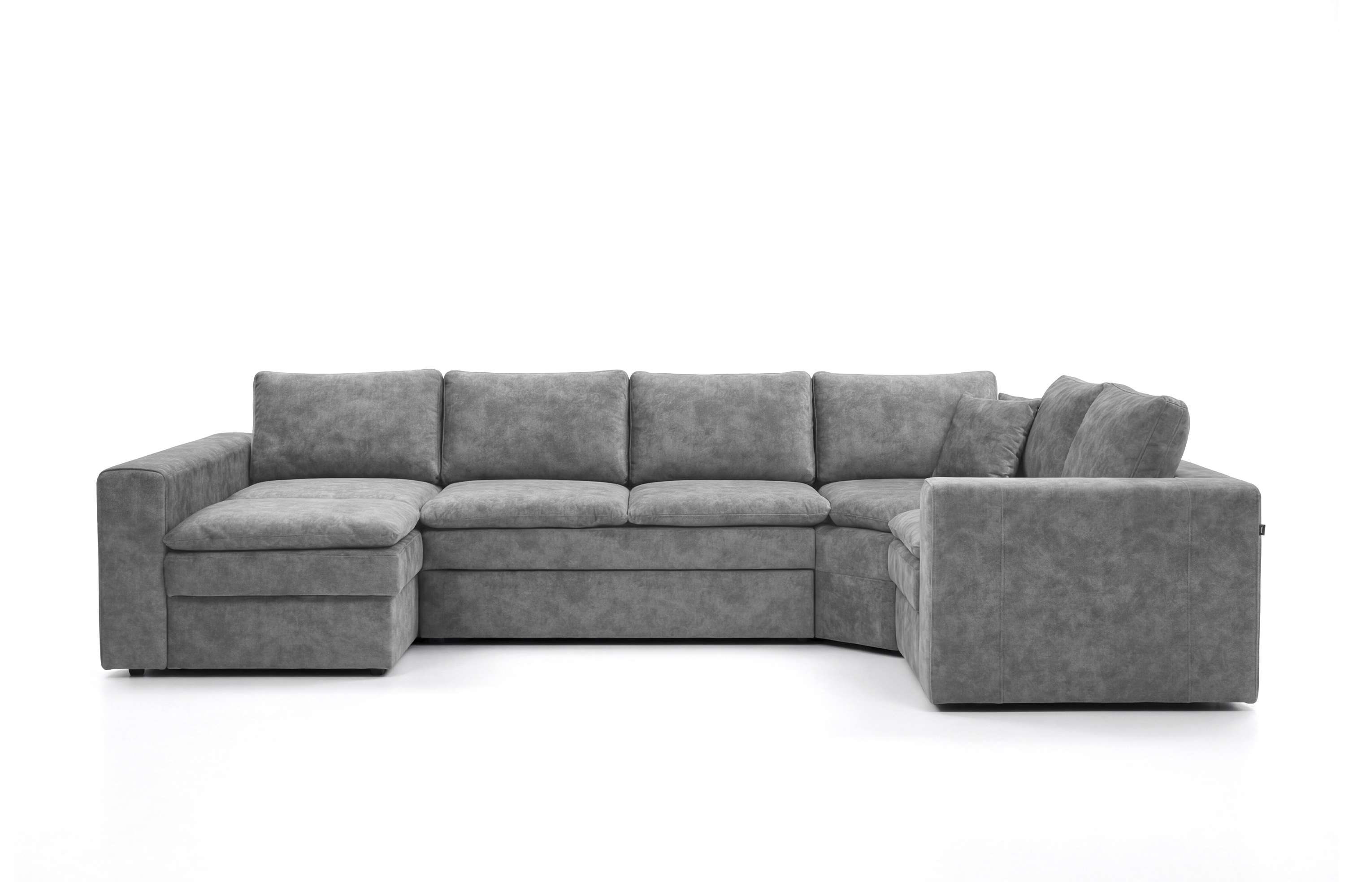 П-образный диван Чикаго (3830х2320х1700) River 05 Anthracite