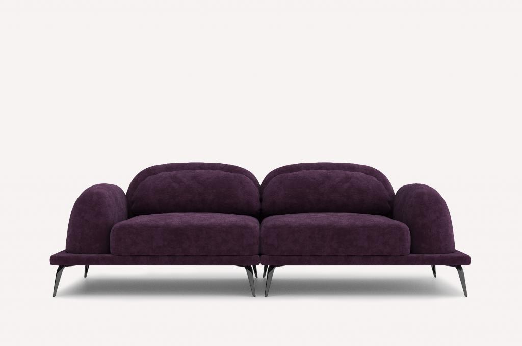Прямой диван Tavola Sharli Violet