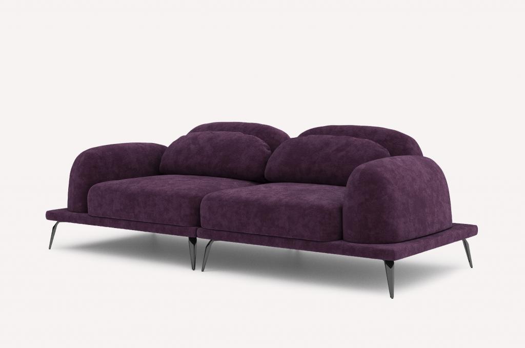 Прямой диван Tavola Sharli Violet