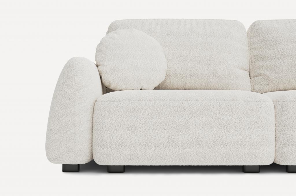 Прямой диван Tuscan Bubble White