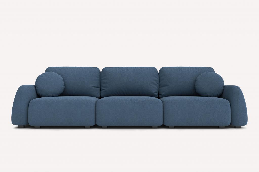 Прямой диван Tuscan Crown Blue