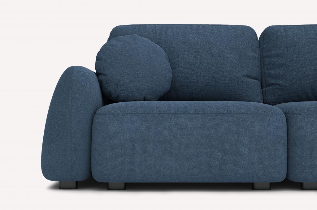 Прямой диван Tuscan Crown Blue