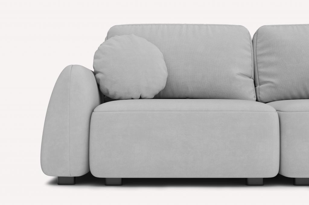 Прямой диван Tuscan Piano Light Grey