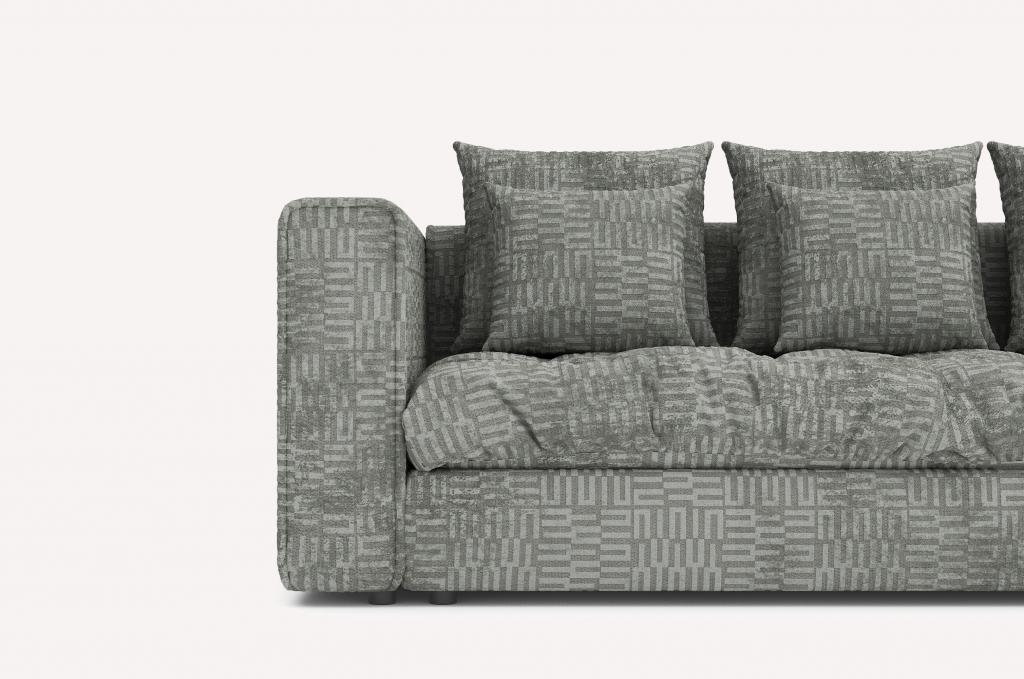 Прямой диван Vegas Como Design Meandr