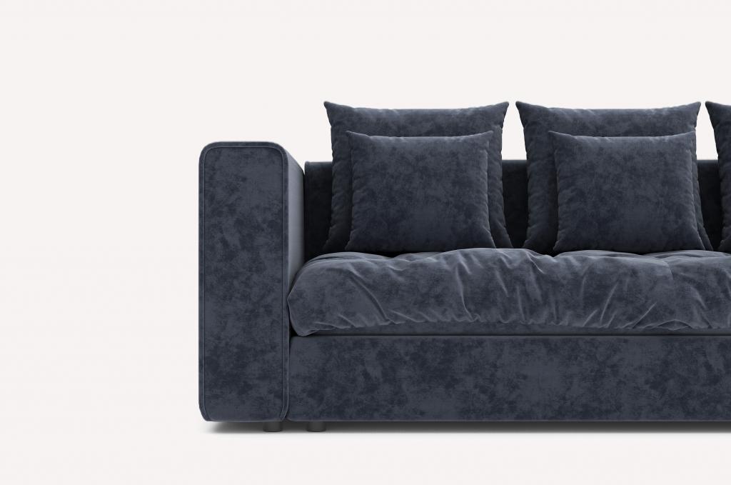 Прямой диван Vegas Rialto Blue Apatite