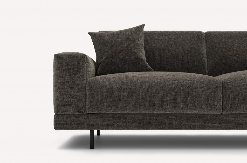 Прямой диван Yoga Palermo Graphite