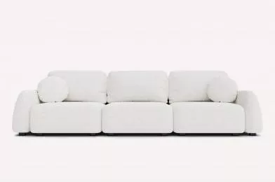 Прямой диван Tuscan Bubble White