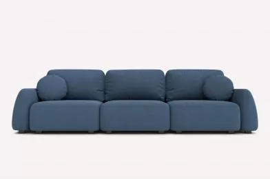 Прямой диван Tuscan Crown Blue