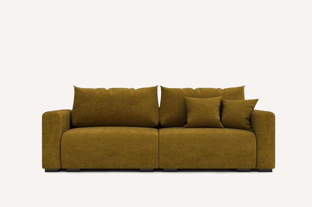 Прямой диван Хилтон Escada Mustard