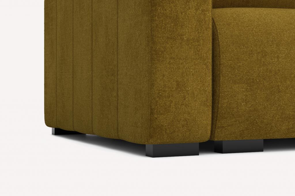 Прямой диван Хилтон Escada Mustard