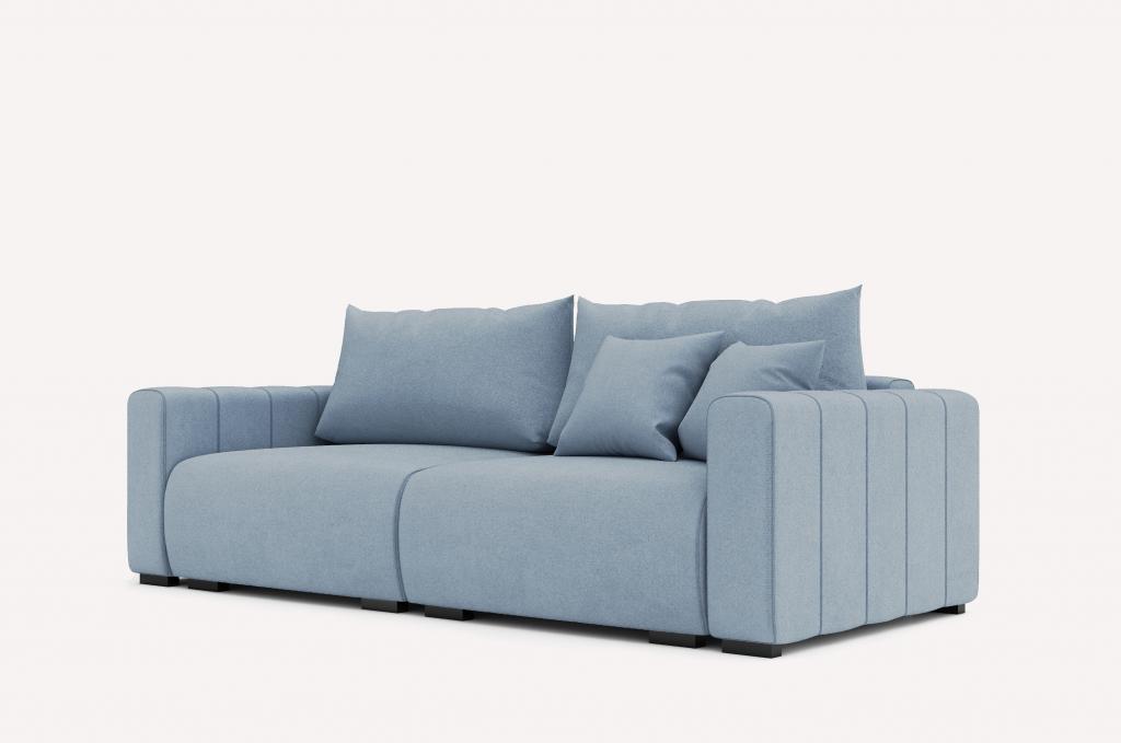 Прямой диван Хилтон Fabriq Blueberry