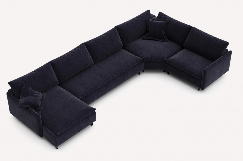 П-образный диван Next Sharli Blue Night