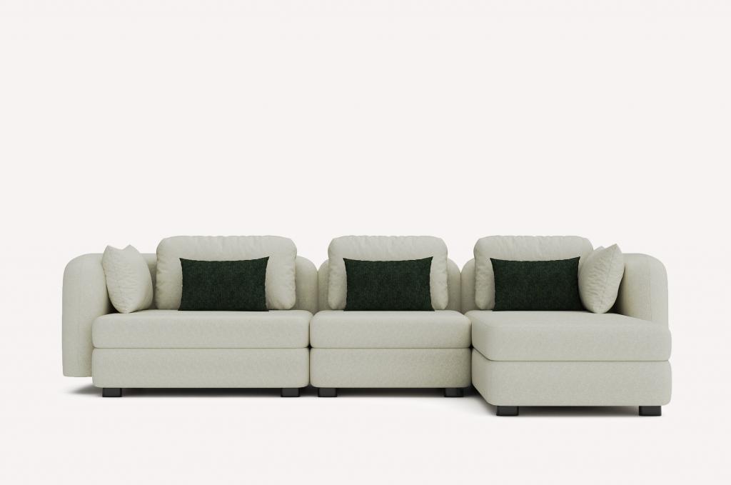 Угловой диван Bonta 3D Cotton