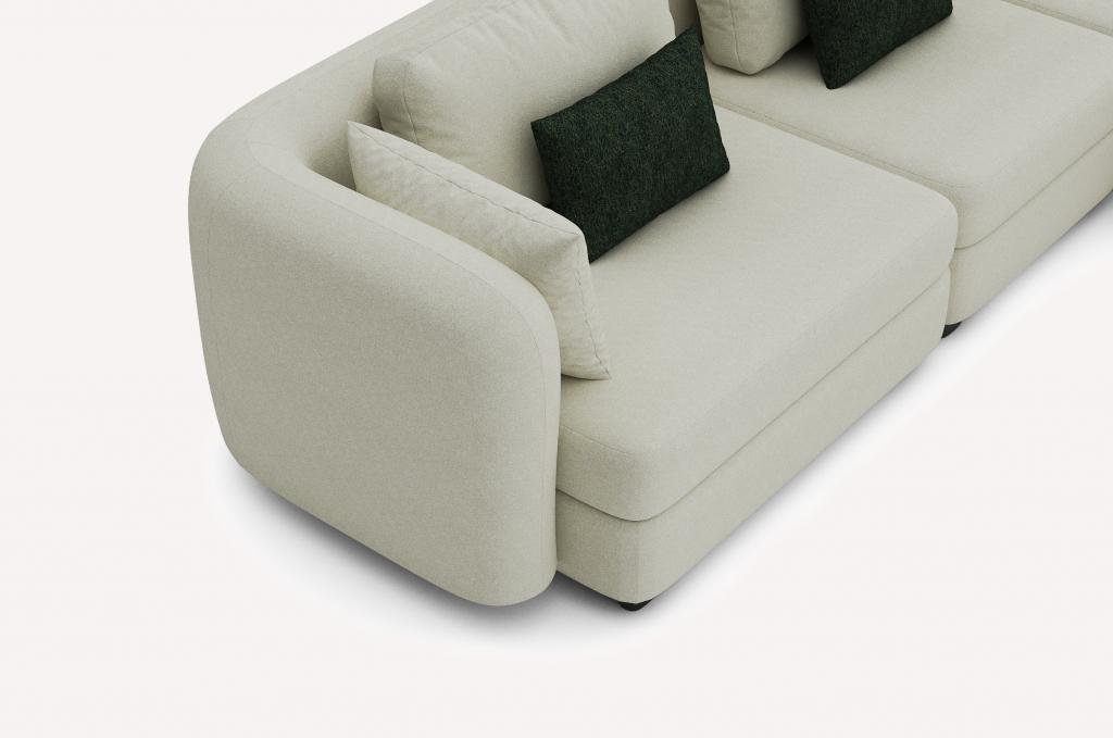 Угловой диван Bonta 3D Cotton