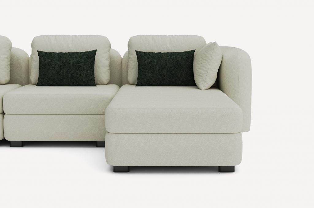 Угловой диван Bonta 3D Cotton