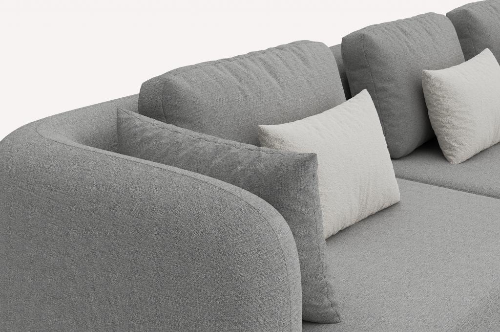 Угловой диван Bonta Glow Light Grey