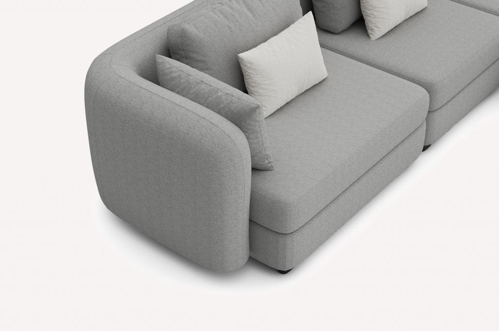 Угловой диван Bonta Glow Light Grey