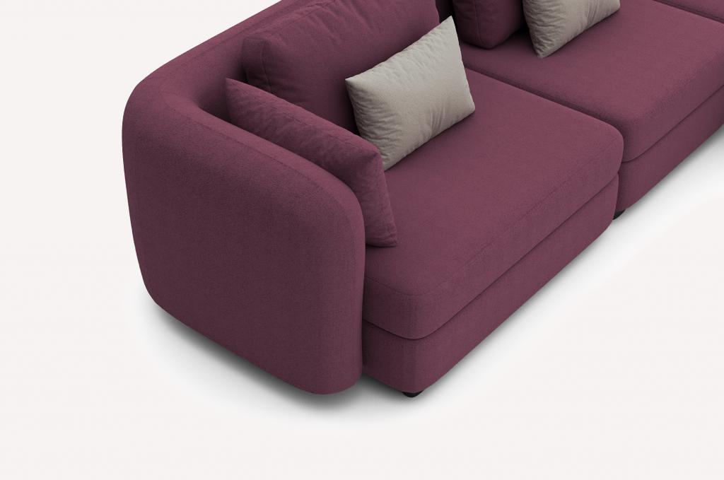 Угловой диван Bonta Soho Magent