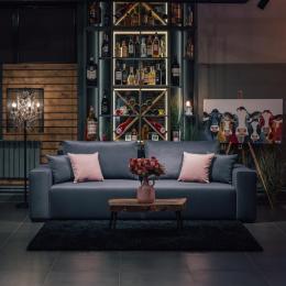 Прямой диван Скандинавия Aura Smoke