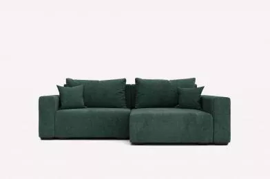 Угловой диван Скандинавия Plaza Malachite