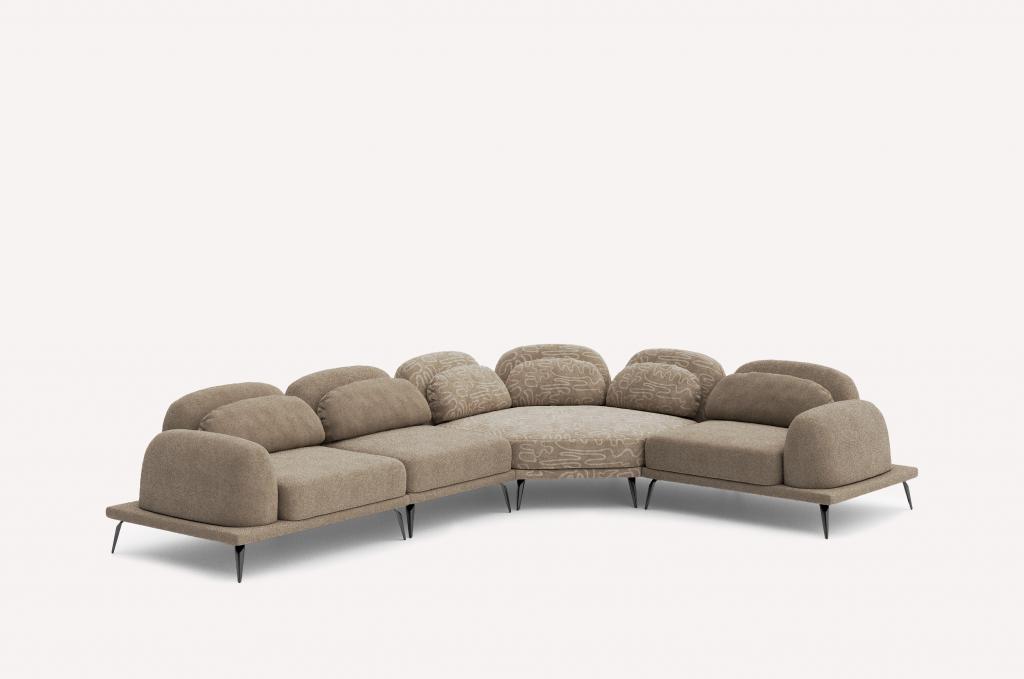 Угловой диван Tavola Beauty Beige