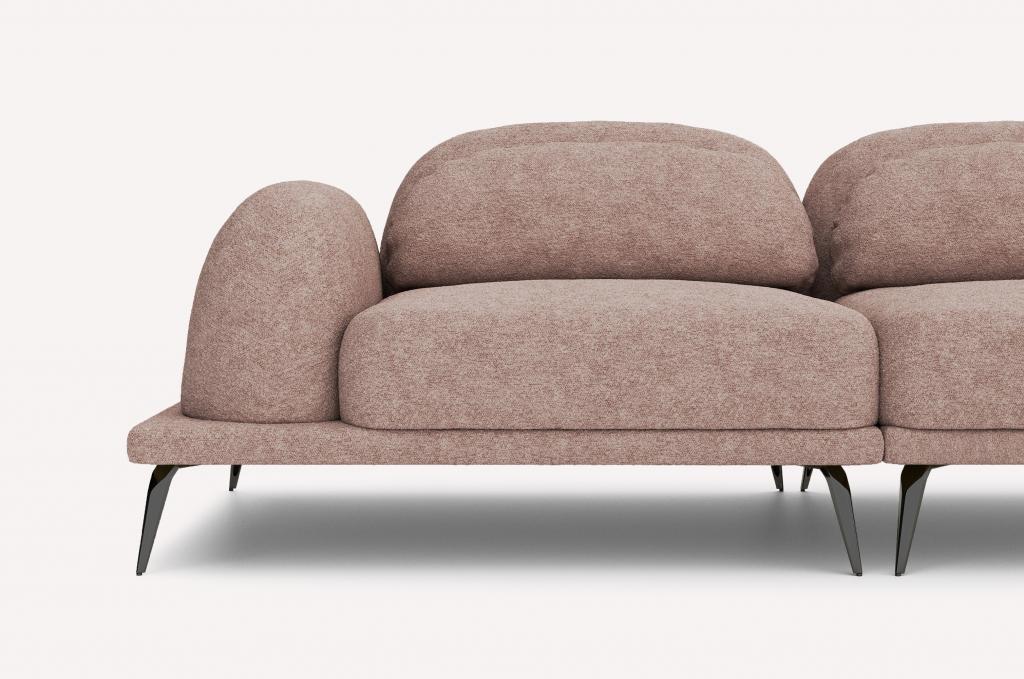 Угловой диван Tavola Bubble Flamingo