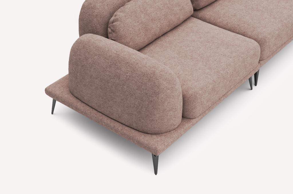 Угловой диван Tavola Bubble Flamingo