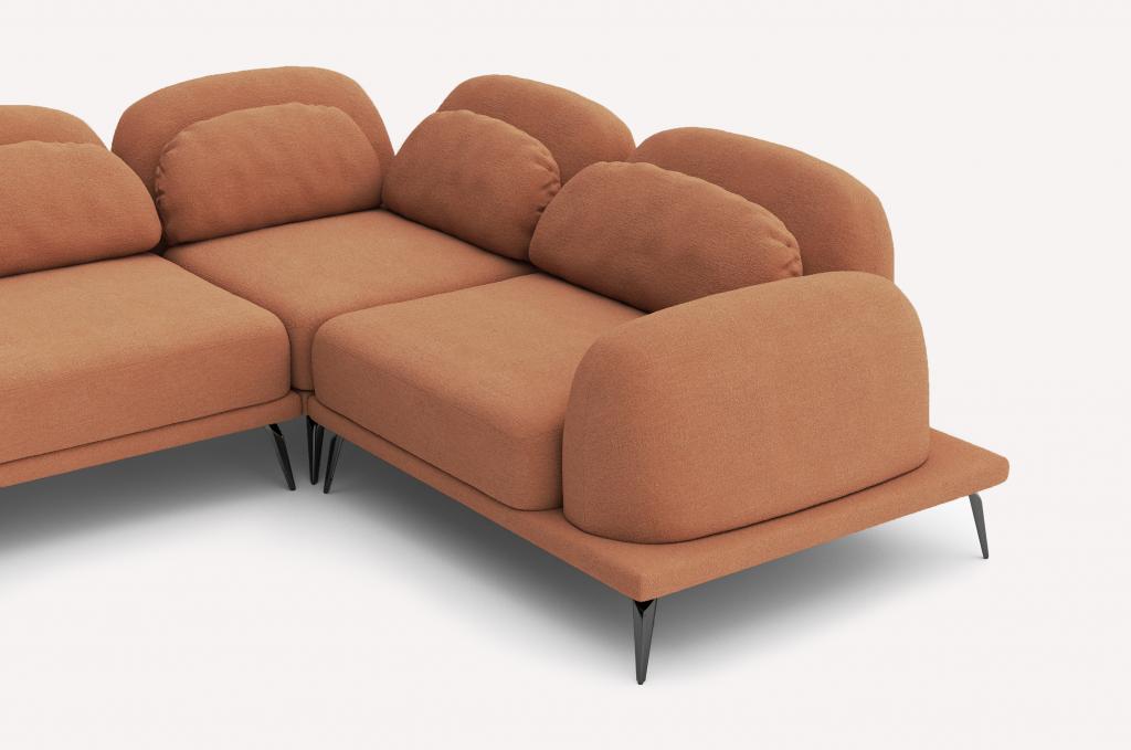 Угловой диван Tavola Fancy Fabric Bushe