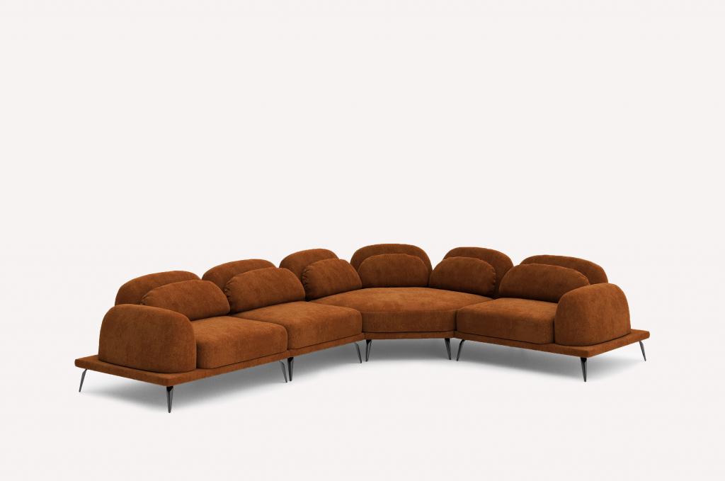 Угловой диван Tavola Charme Brick