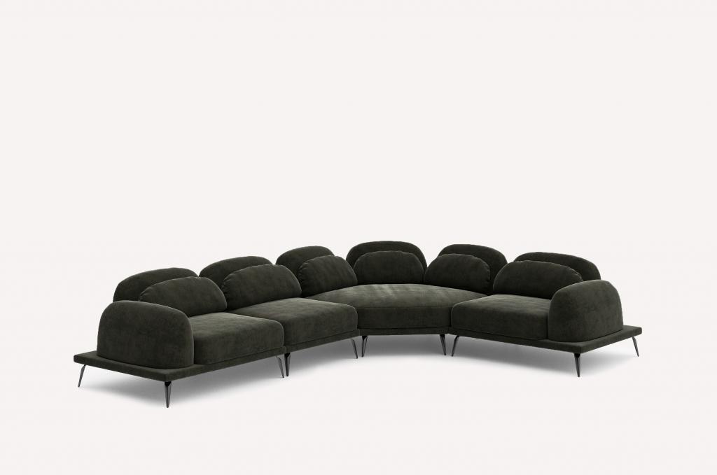 Угловой диван Tavola Fabriq Malachite