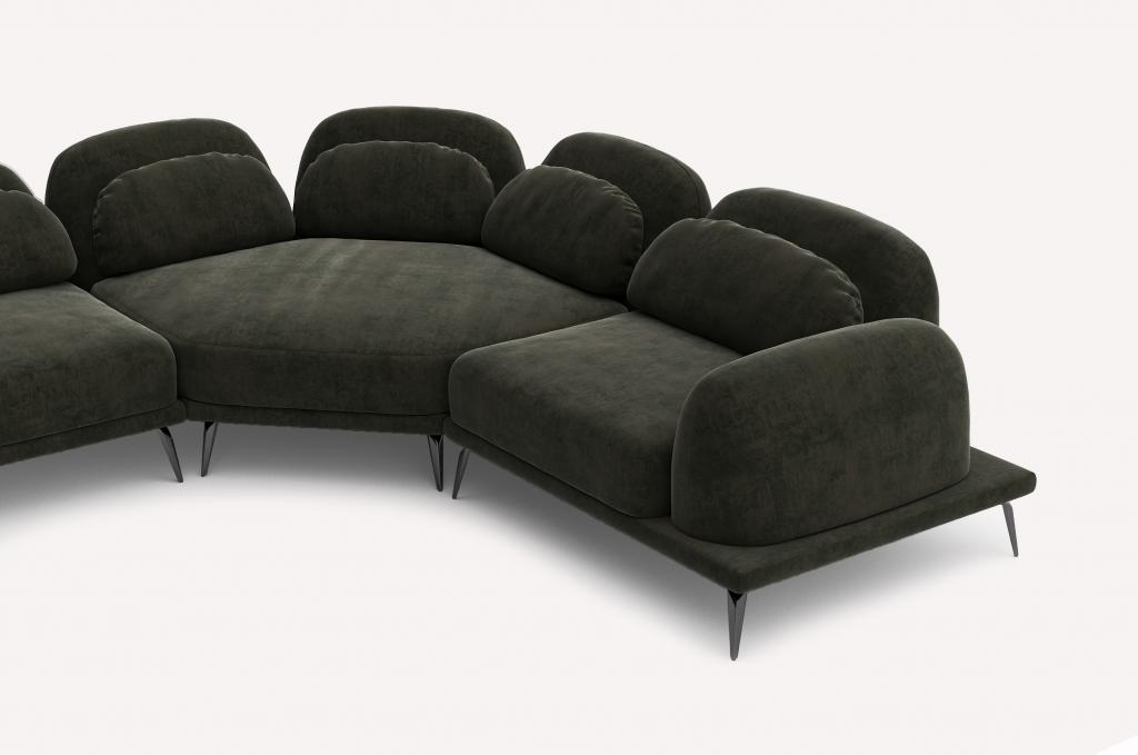 Угловой диван Tavola Fabriq Malachite