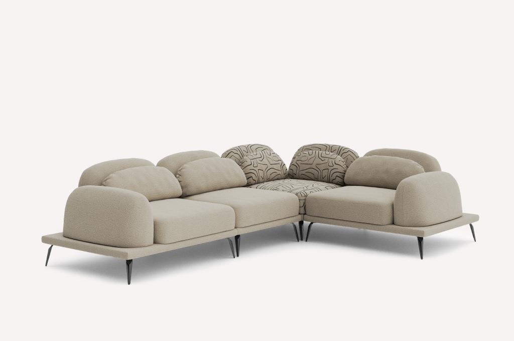 Угловой диван Tavola Гармония Букле