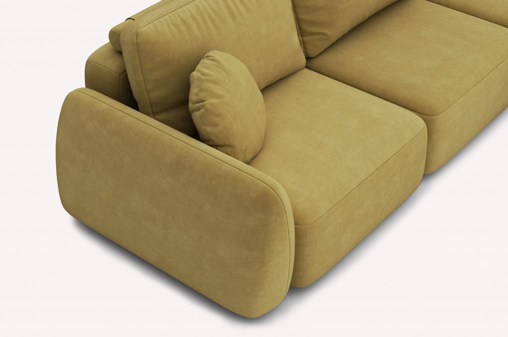 Угловой диван Tuscan Piano Yellow