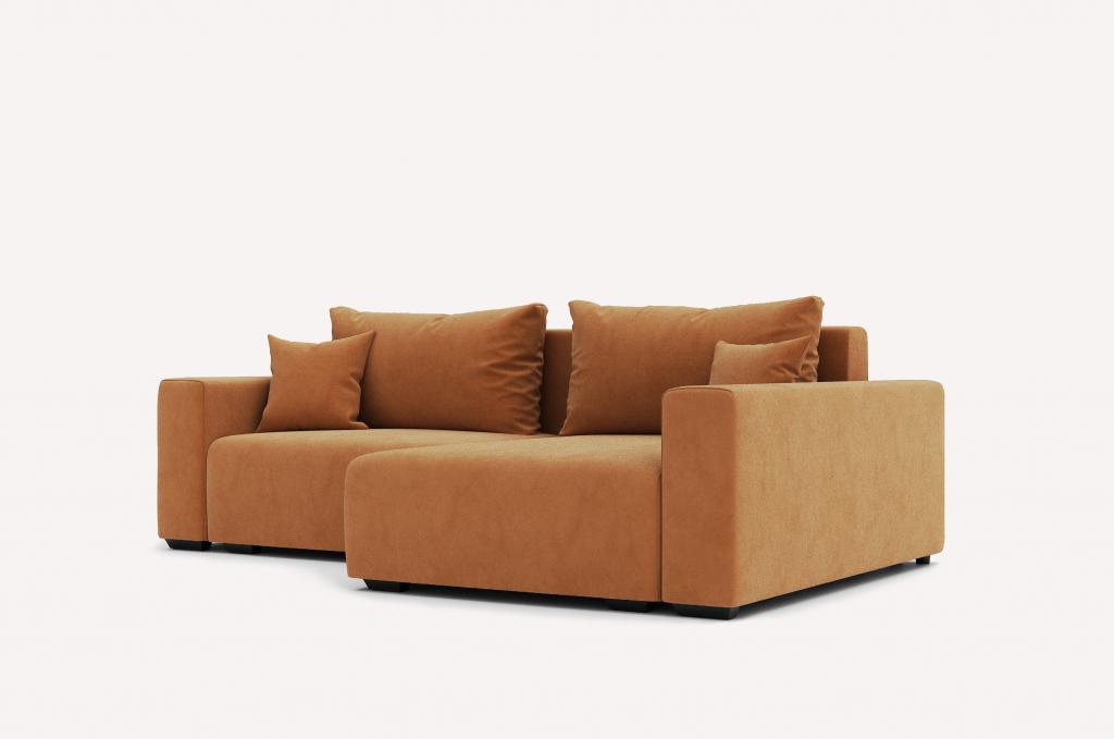 Угловой диван Скандинавия Nessi Apricot