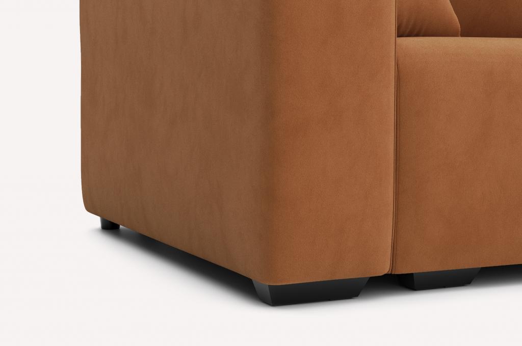 Угловой диван Скандинавия Nessi Apricot