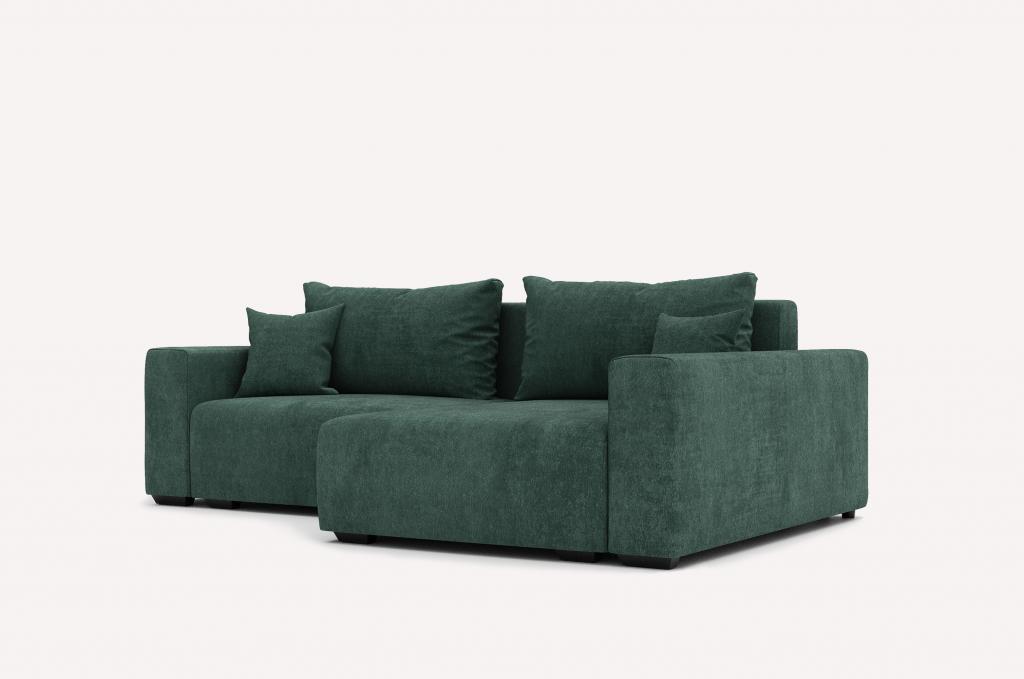 Угловой диван Скандинавия Plaza Malachite