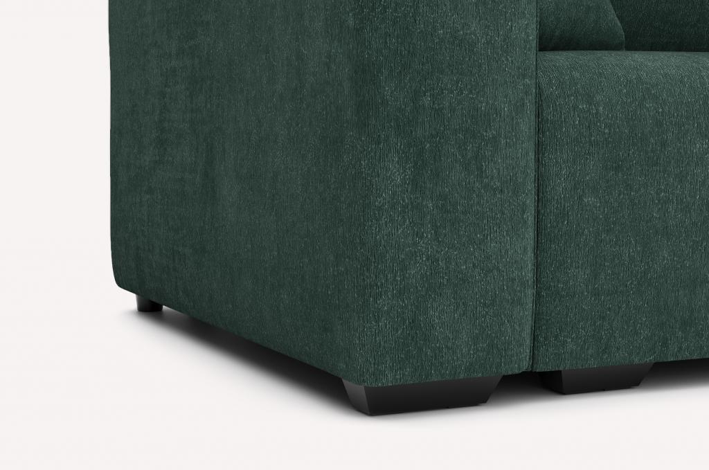 Угловой диван Скандинавия Plaza Malachite