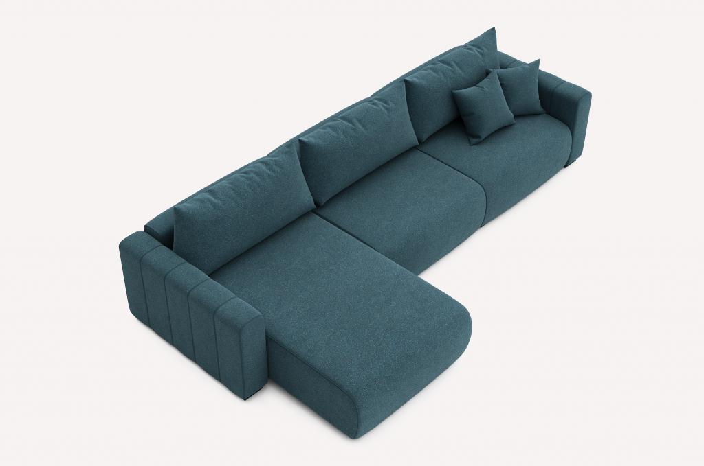 Угловой диван Хилтон Lotto Steel