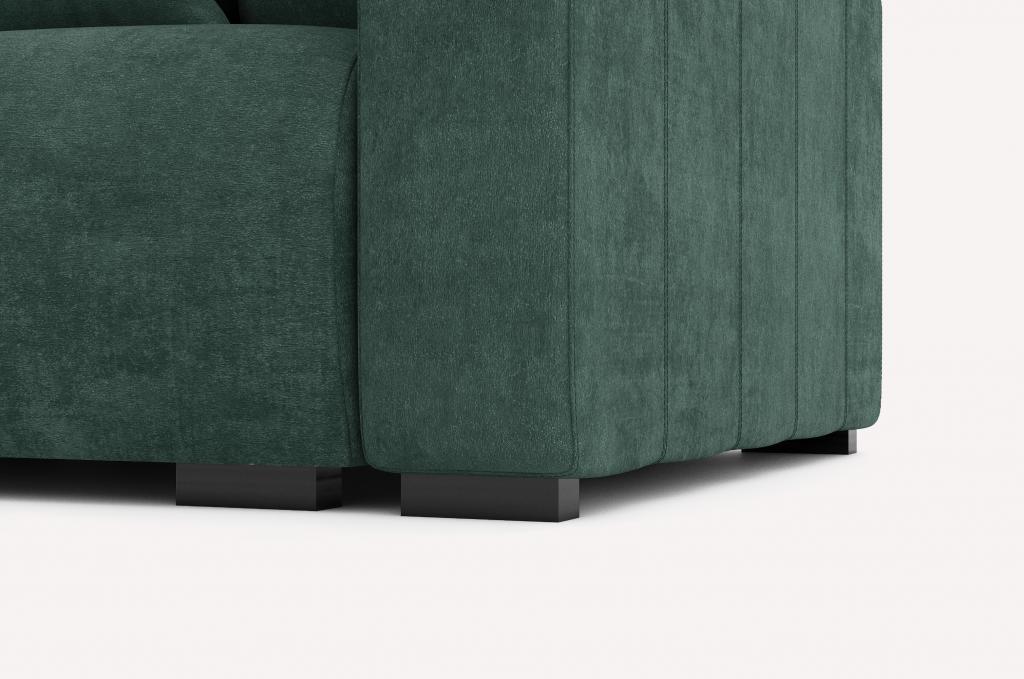 Угловой диван Хилтон Plaza Malachite