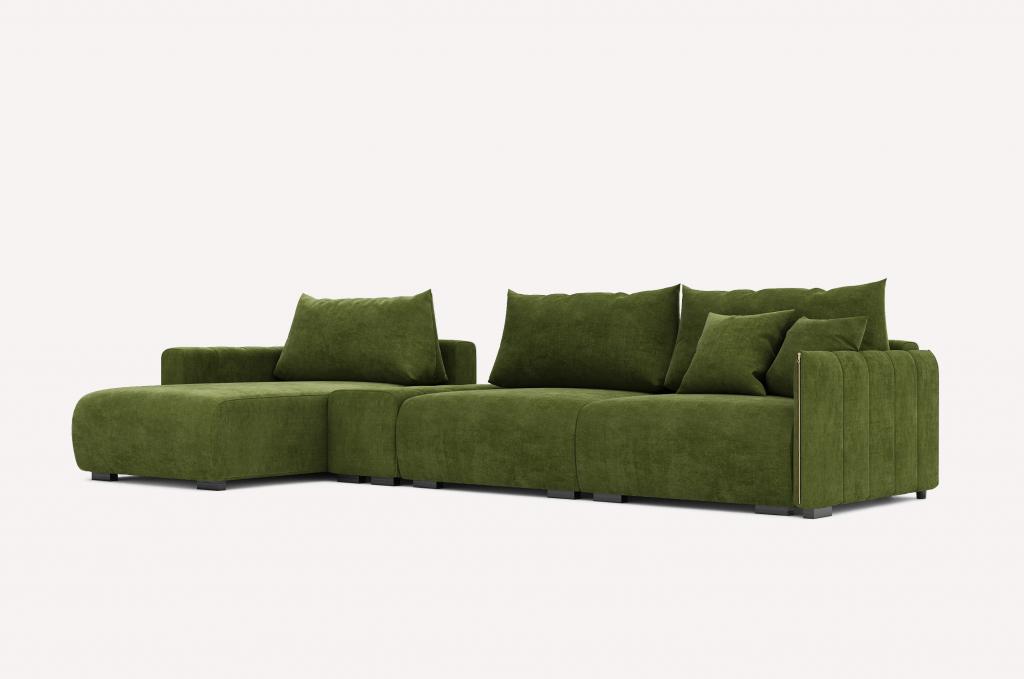 Угловой диван Хилтон Plaza Grass