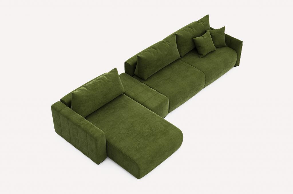 Угловой диван Хилтон Plaza Grass