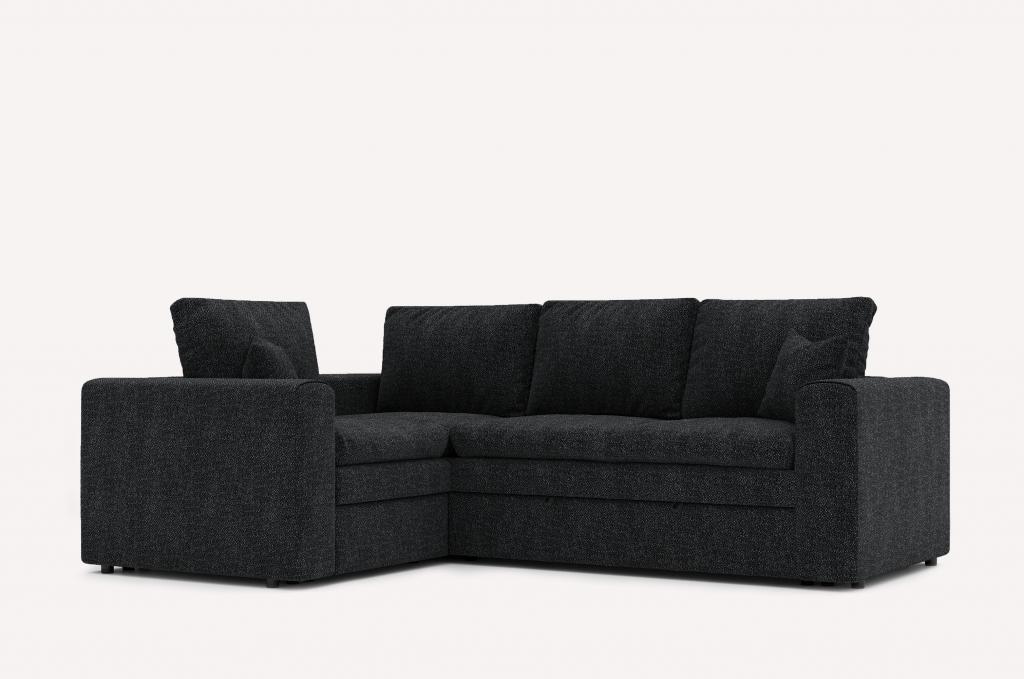 Угловой диван Чикаго Bubble Dark Grey