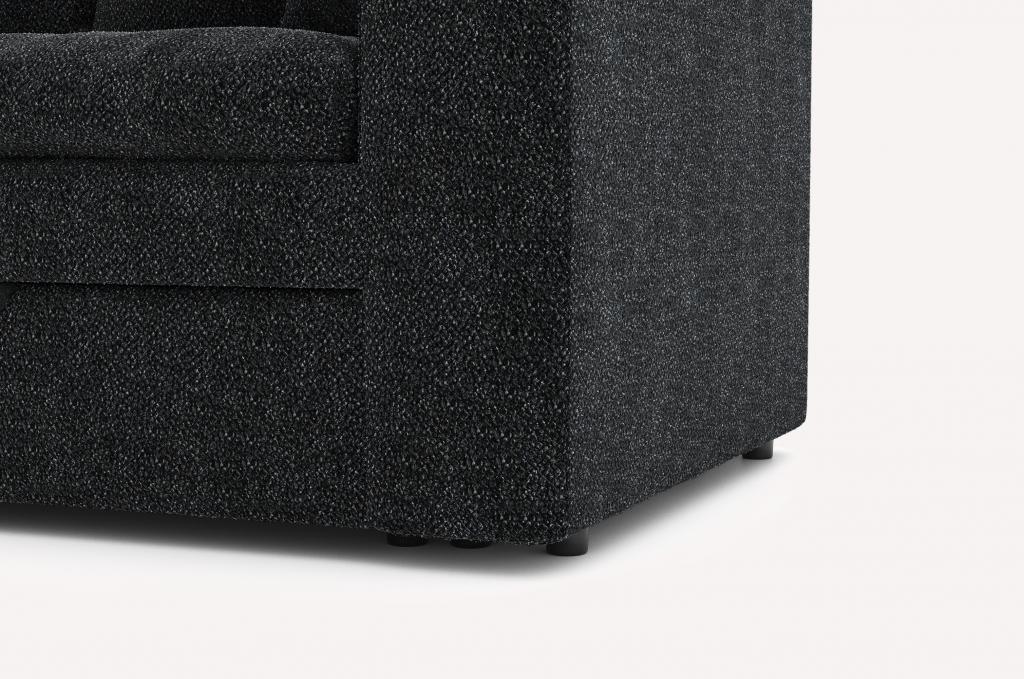 Угловой диван Чикаго Bubble Dark Grey