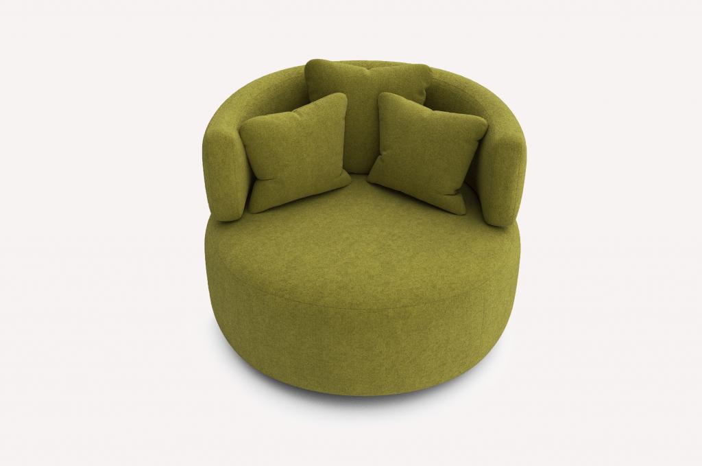 Кресло Twist Como Design Adelante 06 Fabriq Olive
