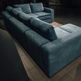 П-образный диван Чикаго (3830х2320х1700) River 05 Anthracite