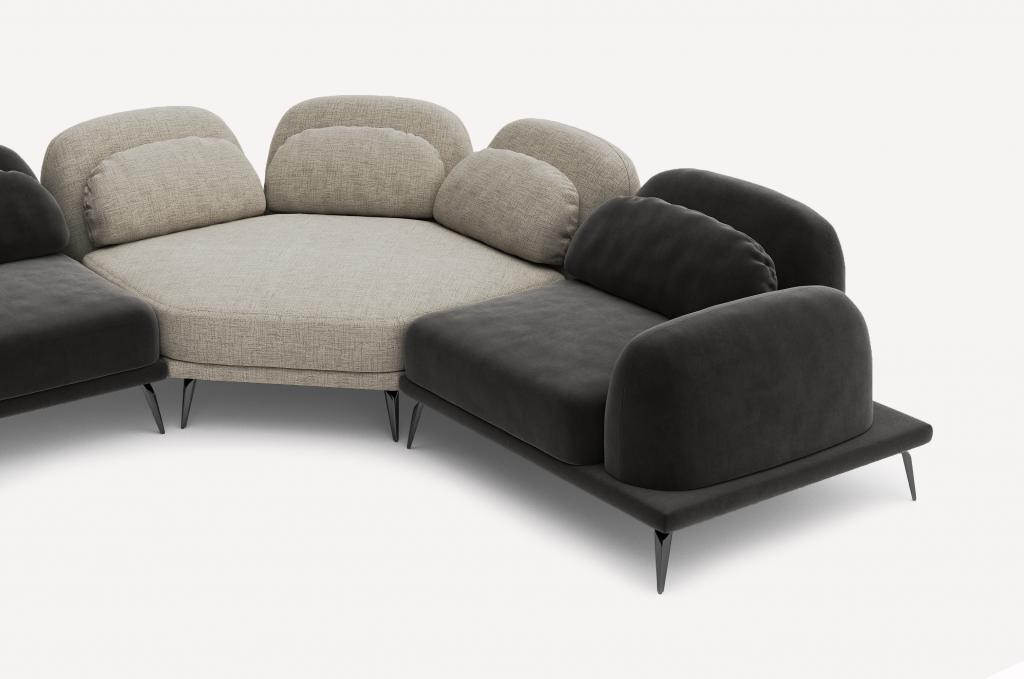 Угловой диван Tavola River Shadow