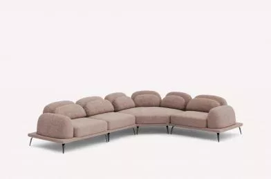 Угловой диван Tavola Bubble Flamingo